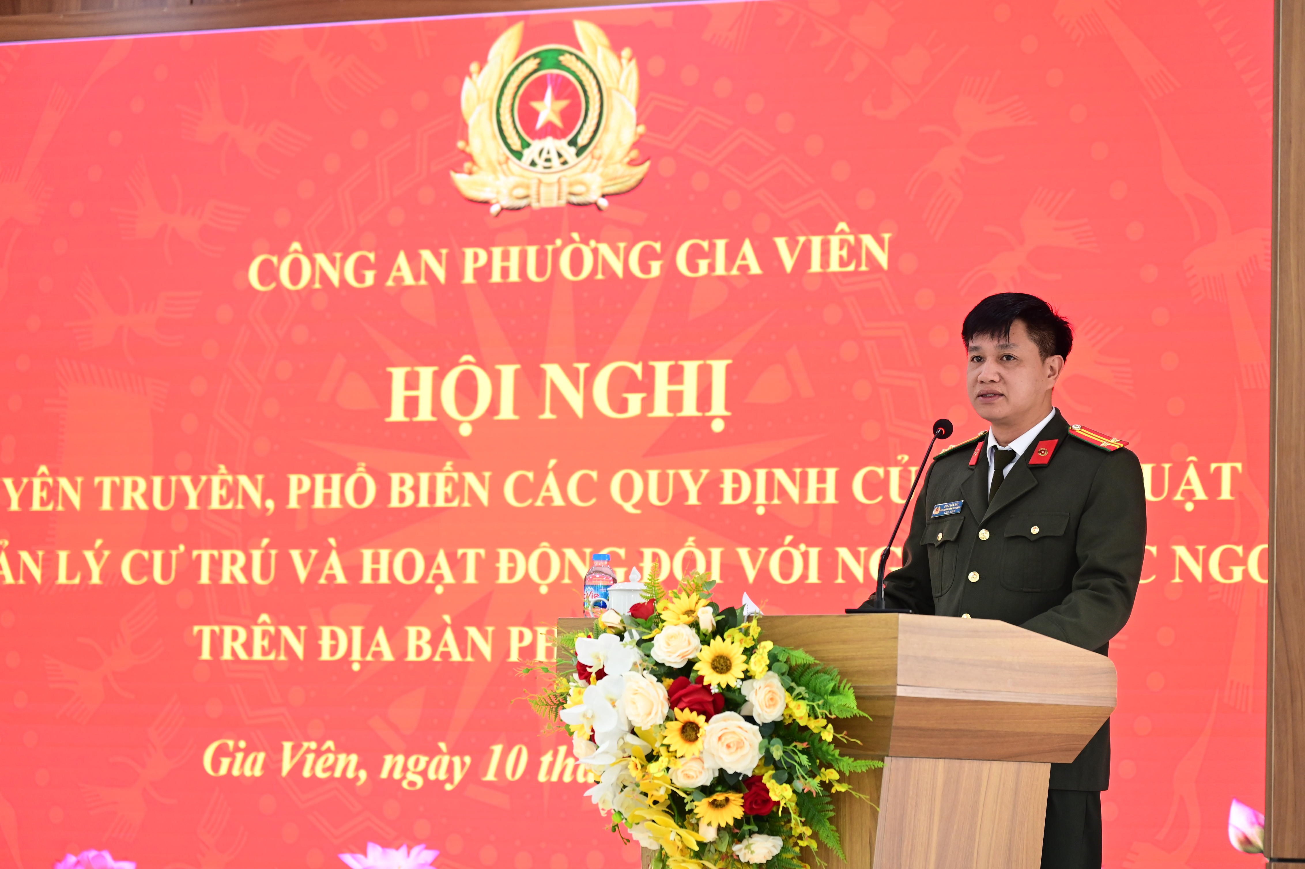 Công an phường Gia Viên: Tổ chức hội nghị “Tuyên truyền, phổ biến quy định của pháp luật về quản lý cư trú và hoạt động đối với người nước ngoài”